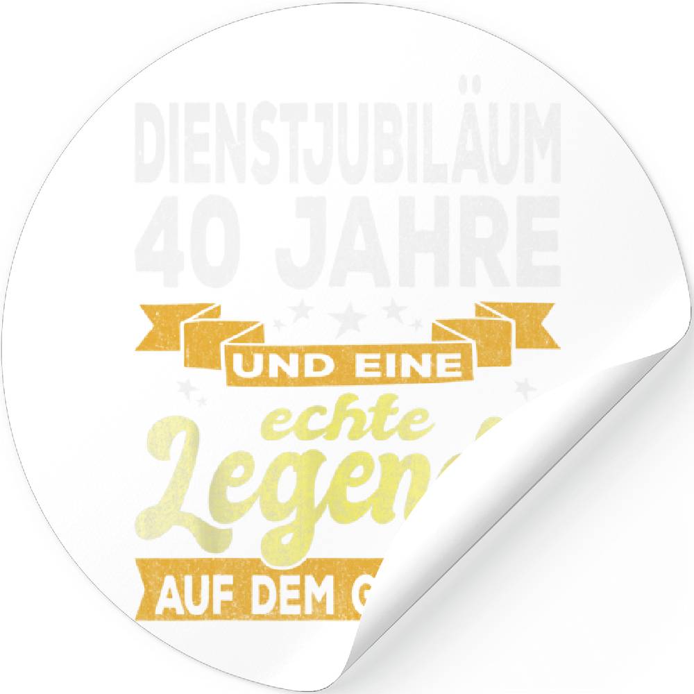 40 Jähriges Dienstjubiläum Arbeitsjubiläum Firmenjubiläum Lustige