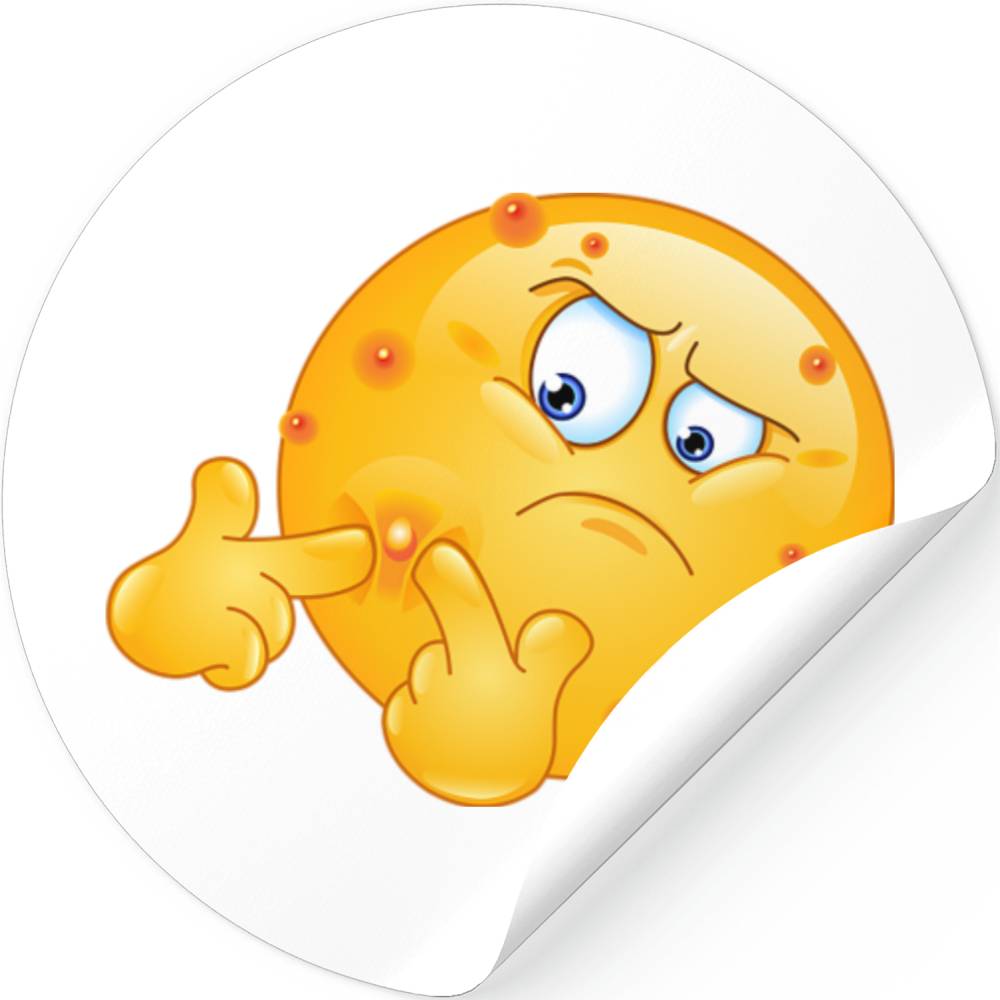 Squeezing Pimple Emoji Emoji Stickers