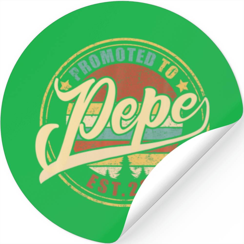 Mens Promoted To Pepe 2023 Funny For New Pepe Firs Stickers