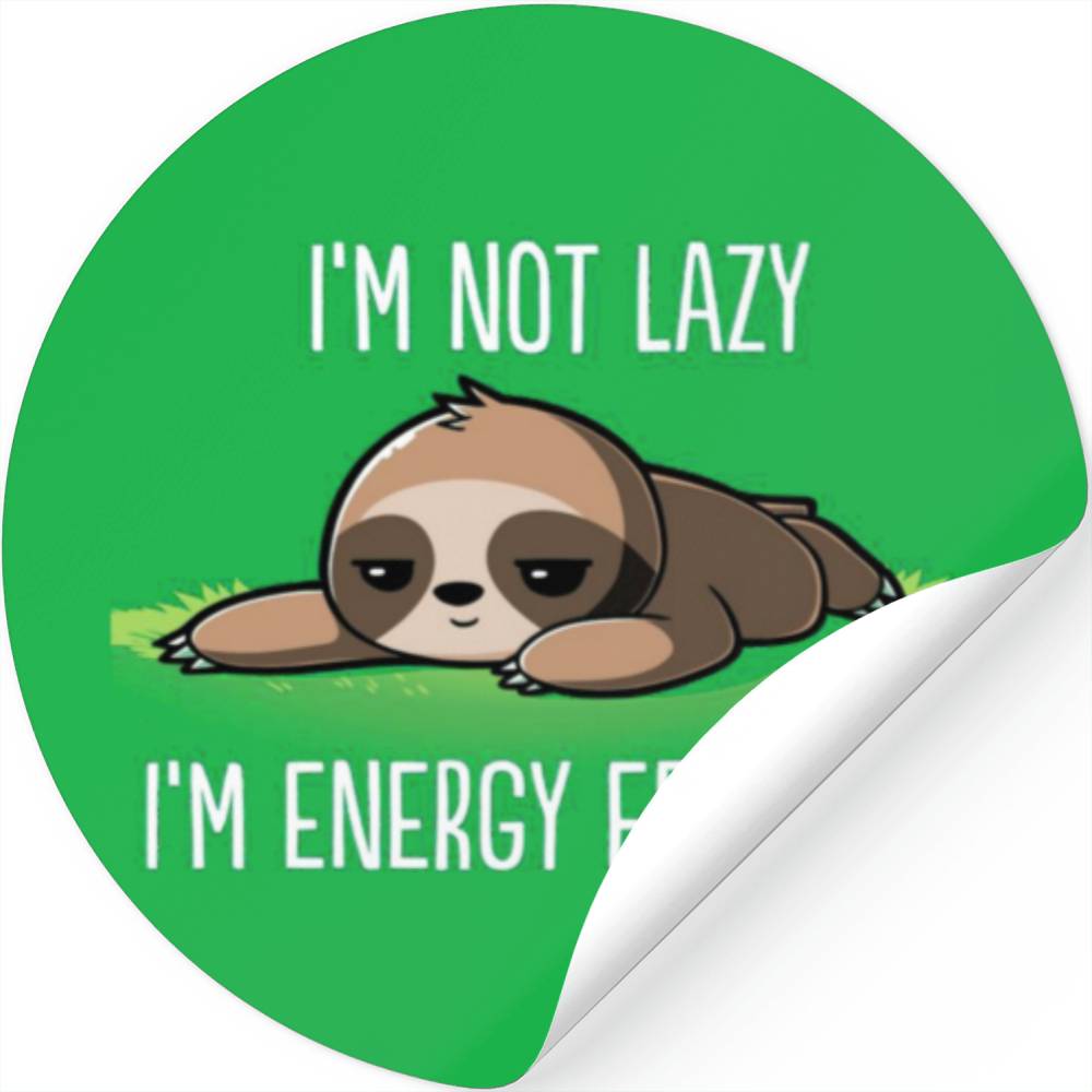 "Not Lazy" Sloth PopSocket Grip - Funny Energy Efficient Animal Phone Stand & Grip