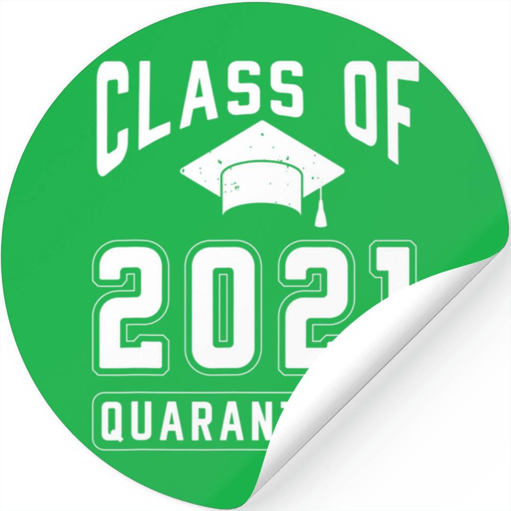 Class Of 2021 Black Regalia Graduation Stickers
