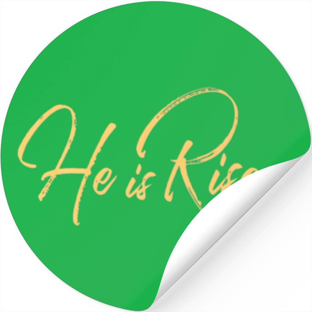 He Is Risen Bible Jesus Resurrection Easter Rainbo Stickers