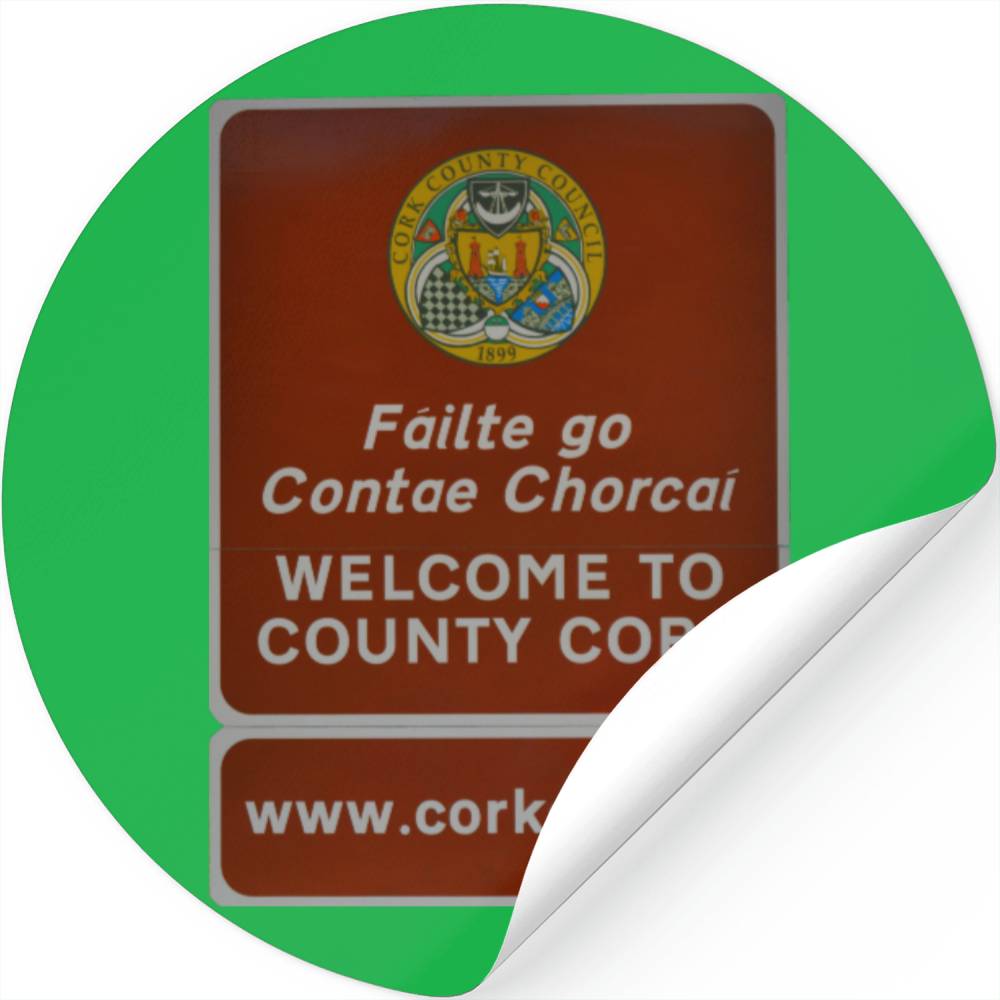 To County Cork, Ireland Stickers