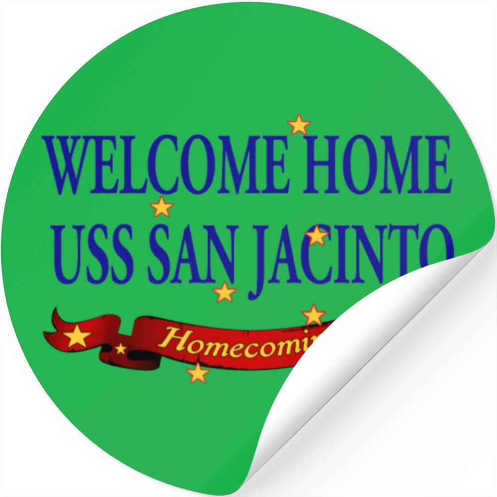 Welcome Home USS San Jacinto Stickers