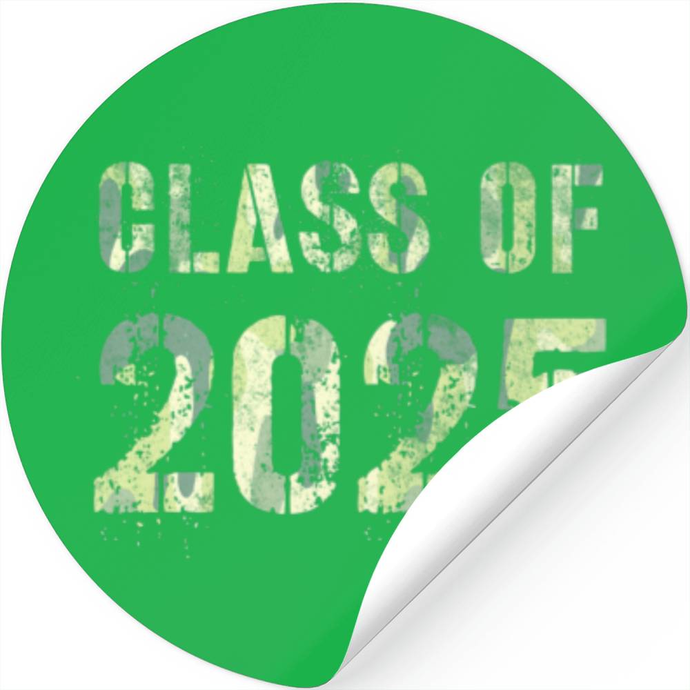 Camo Future Graduation CLASS Of 2025 10Th Grade Fi Stickers