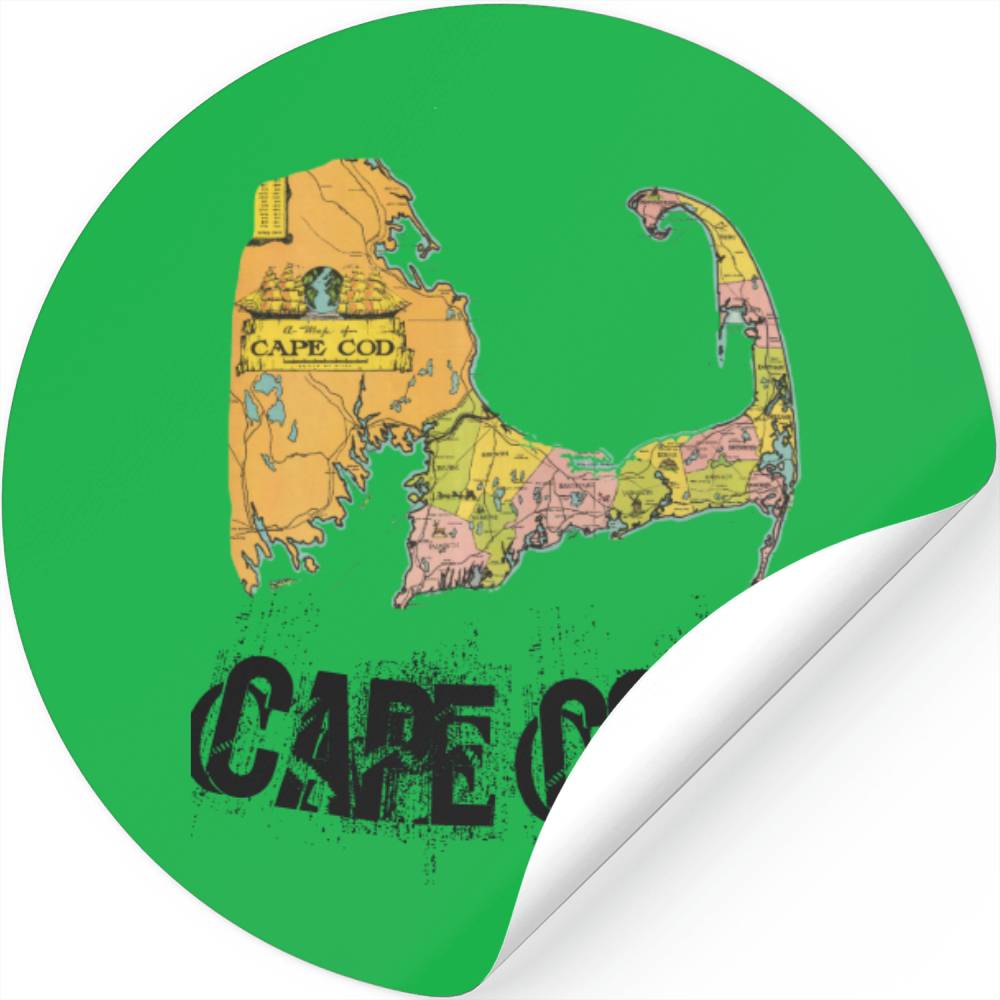 Cape Cod Map Wo Stickers